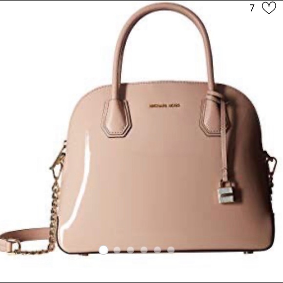Michael Kors Mercer Patent Dome Satchel - Picture 1 of 6